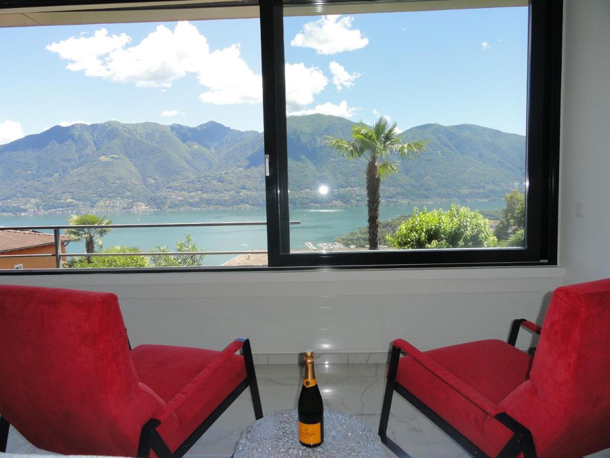 Appartamento Incantevole Con Vista Lago Strepitosa Orselina Kültér fotó